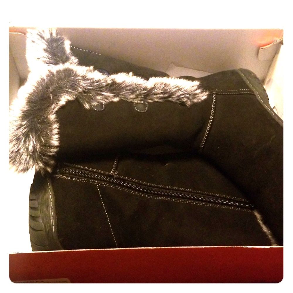 Natural Soul all-thru comfort black boots
